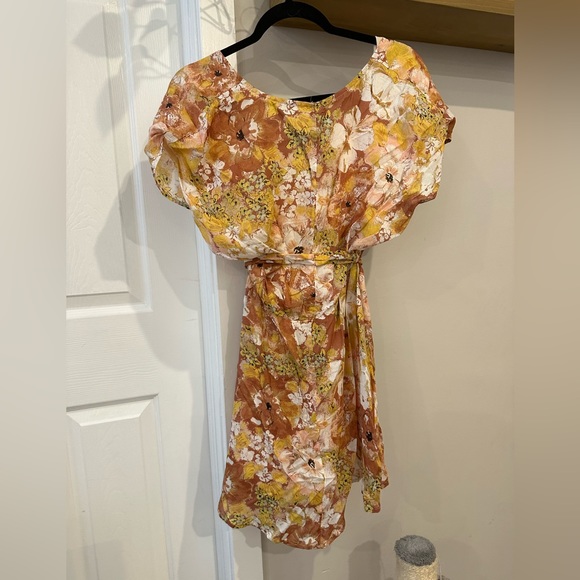 Free People Tie Mini Dress - Size M - NWT - Picture 2 of 5